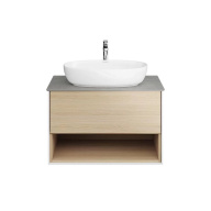 фото PLB.M.80.1/OAK.V Тумба Plaza Modern/Плаза Модерн подвесная 80 дуб виченца 1 ящик + полка КЕРАМА МАРАЦЦИ