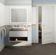 фото PLB.M.80.1/WHT Тумба Plaza Modern/Плаза Модерн подвесная 80 белый 1 ящик + полка КЕРАМА МАРАЦЦИ