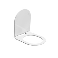 фото PLMR.seat.02/WHT Сиденье Plaza Modern/Плаза Модерн для подвесного унитаза, белое глянцевое КЕРАМА МАРАЦЦИ