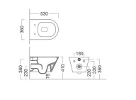 фото PLMR.wc.02 Унитаз Plaza Modern/Плаза Модерн подвесной безободковый, белый глянцевый КЕРАМА МАРАЦЦИ