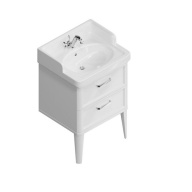 фото PO.60.2/WHT Тумба Pompei/Помпеи напольная с ящиками 60, белая глянцевая КЕРАМА МАРАЦЦИ