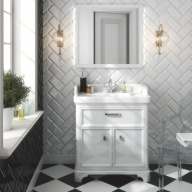 фото PO.80.1/WHT Тумба Pompei/Помпеи напольная с ящиком и дверцами 80, белая глянцевая КЕРАМА МАРАЦЦИ