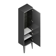 фото PO.M.150/BLK Пенал Pompei/Помпеи напольный/подвесной 150, черный глянцевый КЕРАМА МАРАЦЦИ