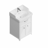 фото PO.M.60.1/WHT Тумба Pompei/Помпеи напольная с ящиком и дверцами 60, белая глянцевая КЕРАМА МАРАЦЦИ