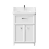 фото PO.M.60.1/WHT Тумба Pompei/Помпеи напольная с ящиком и дверцами 60, белая глянцевая КЕРАМА МАРАЦЦИ