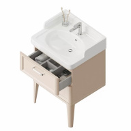 фото PO.M.60.2/CAM Тумба Pompei/Помпеи напольная с 2 ящиками 60, камео бежевый глянцевый КЕРАМА МАРАЦЦИ