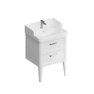 фото PO.M.60.2/WHT Тумба Pompei/Помпеи напольная с 2 ящиками 60, белая глянцевая КЕРАМА МАРАЦЦИ