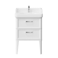 фото PO.M.60.2/WHT Тумба Pompei/Помпеи напольная с 2 ящиками 60, белая глянцевая КЕРАМА МАРАЦЦИ