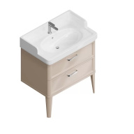 фото PO.M.80.2/CAM Тумба Pompei/Помпеи напольная с 2 ящиками 80, камео бежевый глянцевый КЕРАМА МАРАЦЦИ