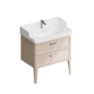 фото PO.M.80.2/CAM Тумба Pompei/Помпеи напольная с 2 ящиками 80, камео бежевый глянцевый КЕРАМА МАРАЦЦИ