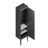 фото PO.N.150/BLK Пенал Pompei/Помпеи напольный/подвесной 150, черный глянцевый КЕРАМА МАРАЦЦИ