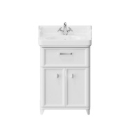 фото PO.N.60.1/WHT Тумба Pompei/Помпеи напольная с ящиком и дверцами 60, белая глянцевая КЕРАМА МАРАЦЦИ