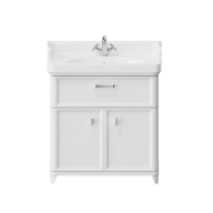 фото PO.N.80.1/WHT Тумба Pompei/Помпеи напольная с ящиком и дверцами 80, белая глянцевая КЕРАМА МАРАЦЦИ