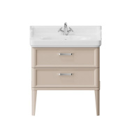 фото PO.N.80.2/CAM Тумба Pompei/Помпеи напольная с 2 ящиками 80, камео бежевый глянцевый КЕРАМА МАРАЦЦИ