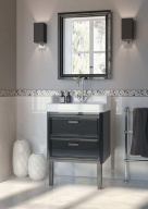 фото PO.mi.60/BLK Зеркало Pompei/Помпеи 60, черное глянцевое КЕРАМА МАРАЦЦИ