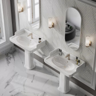 фото PO.wb.80 Раковина Pompei/Помпеи подвесная/мебельная 80, белая глянцевая КЕРАМА МАРАЦЦИ