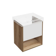 фото PRO.55.1/OLM Тумба Pro/Про подвесная 1 ящик 55, вяз швейцарский КЕРАМА МАРАЦЦИ