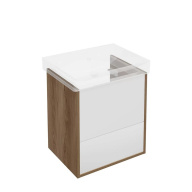 фото PRO.55.2/OLM Тумба Pro/Про подвесная 2 ящика 55, вяз КЕРАМА МАРАЦЦИ