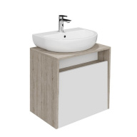 фото PRO.60.1/WHT Тумба Pro/Про подвесная 1 ящик 60, белая глянцевая КЕРАМА МАРАЦЦИ