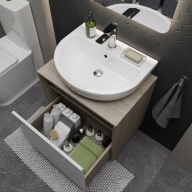 фото PRO.60.1/WHT Тумба Pro/Про подвесная 1 ящик 60, белая глянцевая КЕРАМА МАРАЦЦИ