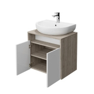 фото PRO.60.2/WHT Тумба Pro/Про подвесная 2 дверцы 60, белая глянцевая КЕРАМА МАРАЦЦИ