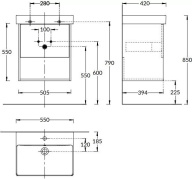 фото PRO.sh.55/WHT.M Полка Pro/Про 55 см, белая матовая КЕРАМА МАРАЦЦИ