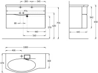 RV.100Lh/WHT.M Тумба Riva/Рива 100 см левая, белая матовая КЕРАМА МАРАЦЦИ фото RV.100Lh/WHT.M Тумба Riva/Рива 100 см левая, белая матовая КЕРАМА МАРАЦЦИ