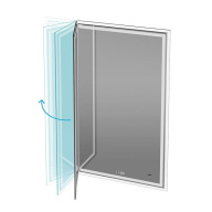 TE.M.mi.65 Зеркало Tecno M/Текно M 65 с поворотной дверцей, подсветкой и функцией антизапотевание, белое КЕРАМА МАРАЦЦИ фото TE.M.mi.65 Зеркало Tecno M/Текно M 65 с поворотной дверцей, подсветкой и функцией антизапотевание, белое КЕРАМА МАРАЦЦИ