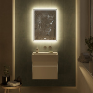 TE.mi.60 Зеркало Tecno/Текно c LED/с подсветкой 60, с функцией антизапотевание, белое глянцевое КЕРАМА МАРАЦЦИ фото TE.mi.60 Зеркало Tecno/Текно c LED/с подсветкой 60, с функцией антизапотевание, белое глянцевое КЕРАМА МАРАЦЦИ