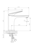 фото TO.2501.KM.CR Смеситель Тондо для раковины без донного клапана, хром КЕРАМА МАРАЦЦИ
