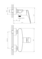 фото TO.2504.KM.CR Смеситель Тондо для душа, хром КЕРАМА МАРАЦЦИ