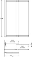 VE.100.BSD.BLK.M Шторка на ванну Vetro/Ветро, раздвижная, распашная 100х150, матовый черный КЕРАМА МАРАЦЦИ фото VE.100.BSD.BLK.M Шторка на ванну Vetro/Ветро, раздвижная, распашная 100х150, матовый черный КЕРАМА МАРАЦЦИ