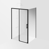VE.100.FP.BLK.M Душевая боковая панель Vetro/Ветро, 100х195, матовый черный КЕРАМА МАРАЦЦИ фото VE.100.FP.BLK.M Душевая боковая панель Vetro/Ветро, 100х195, матовый черный КЕРАМА МАРАЦЦИ