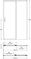 фото VE.120.SD.CR Душевая дверь Vetro/Ветро, раздвижная, 120х195, хром КЕРАМА МАРАЦЦИ