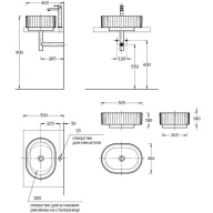 фото VE.wb.50/BLK.M Раковина ARTBASIN Vento/АртБэйзин Венто накладная 50, черная матовая КЕРАМА МАРАЦЦИ