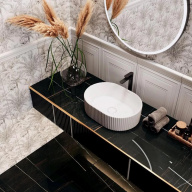 фото VE.wb.50/WHT.M Раковина ARTBASIN Vento/АртБэйзин Венто накладная 50, белая матовая КЕРАМА МАРАЦЦИ