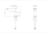 фото VL.2601.KM.SST Смеситель Велато для раковины без донного клапана, брашированная сталь КЕРАМА МАРАЦЦИ