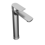 фото VL.2602.KM.SST Смеситель Велато для раковины высокий без донного клапана, брашированная сталь КЕРАМА МАРАЦЦИ