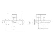 фото VL.2603.KM.SST Смеситель Велато для ванны, брашированная сталь КЕРАМА МАРАЦЦИ