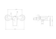 фото VL.2604.KM.SST Смеситель Велато для душа, брашированная сталь КЕРАМА МАРАЦЦИ