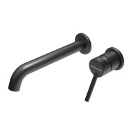 фото XPRO.03.KM.BLK.M Смеситель для раковины Xpro/Икс-Про настенный с внутренней частью, черный матовый КЕРАМА МАРАЦЦИ