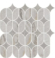 фото KMD2HID004BR Ифран наборный серый светлый глянцевый обрезной 30x32,5x0,9 декор КЕРАМА МАРАЦЦИ