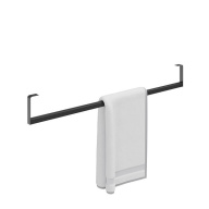 фото LO.trl.90/BLK.M Держатель для полотенец к раковинам Logica/Лоджика 90 с крепежом, черный матовый КЕРАМА МАРАЦЦИ