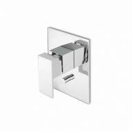 фото 66470EKM.21.018 Встроенный однорычажный смеситель Futura/Футура для душа с переключателем на два потока, хром КЕРАМА МАРАЦЦИ