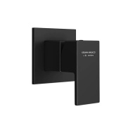 фото 66475EKM.01.093 Встроенный однорычажный смеситель Futura/Футура для душа на один поток, матовый черный КЕРАМА МАРАЦЦИ