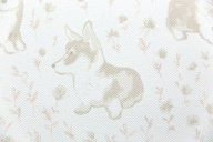 фото KM7802 Обои виниловые на флизелиновой основе Уик-энд мотив, бежевый корги KЕРАМА МАРАЦЦИ КЕРАМА МАРАЦЦИ