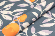 фото KM8503 Обои виниловые на флизелиновой основе Шафран мотив, синий, апельсины KЕРАМА МАРАЦЦИ КЕРАМА МАРАЦЦИ