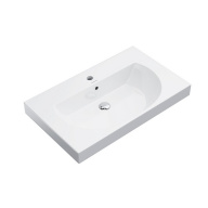 фото BG.wb.80 Раковина Buongiorno/Бонджорно подвесная/мебельная 80, белая глянцевая КЕРАМА МАРАЦЦИ