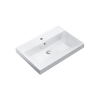 фото CU.wb.60 Раковина Cubo/Кубо подвесная/мебельная 60, белая глянцевая КЕРАМА МАРАЦЦИ