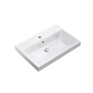 фото CU.wb.70 Раковина Cubo/Кубо подвесная/мебельная 70, белая глянцевая КЕРАМА МАРАЦЦИ